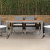 lena outdoor dining table + 6 chairs