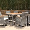 lena outdoor dining table + 6 chairs