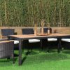 caila outdoor dining table + 8 chairs