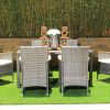 lena outdoor dining table + 6 chairs