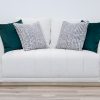 soho 7 seater fabric sofa (3+2+1+1) + 2 ottomans