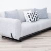 georjio 7 seater fabric sofa (3+2+1+1) + 2 ottomans