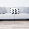 georjio 7 seater fabric sofa (3+2+1+1) + 2 ottomans