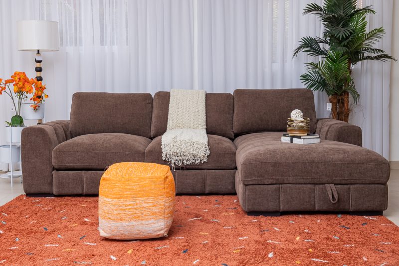 zambee fabric corner sofa