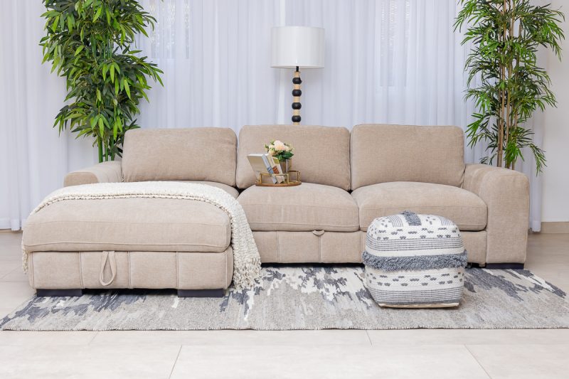 zambee fabric corner sofa