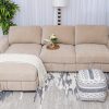 zambee fabric corner sofa