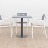 elliot outdoor dining table + 4 sloan chairs