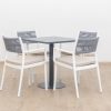 elliot outdoor dining table + 4 sloan chairs