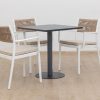 elliot outdoor dining table + 4 sloan chairs