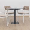 elliot outdoor dining table + 4 sloan chairs