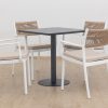 elliot outdoor dining table + 4 sloan chairs