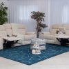 flora 7 seater fabric recliner sofa (3+2+1+1)