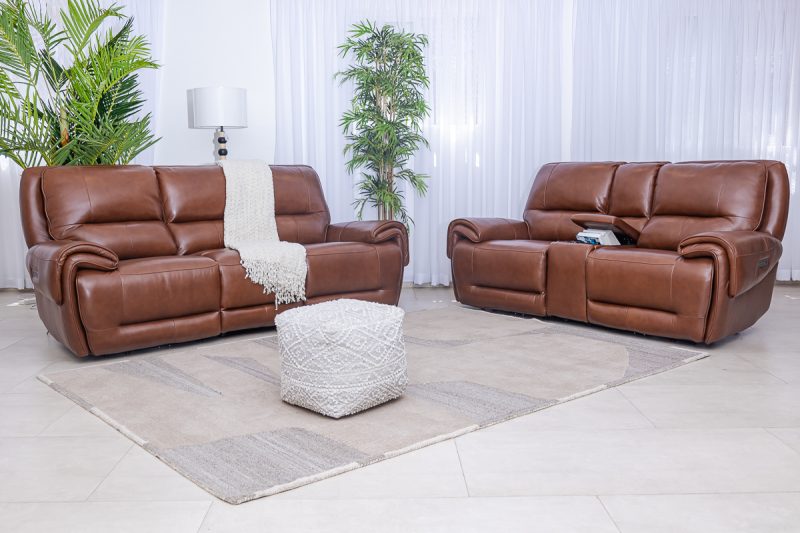 novara 7 seater leather recliner (3+2+1+1)