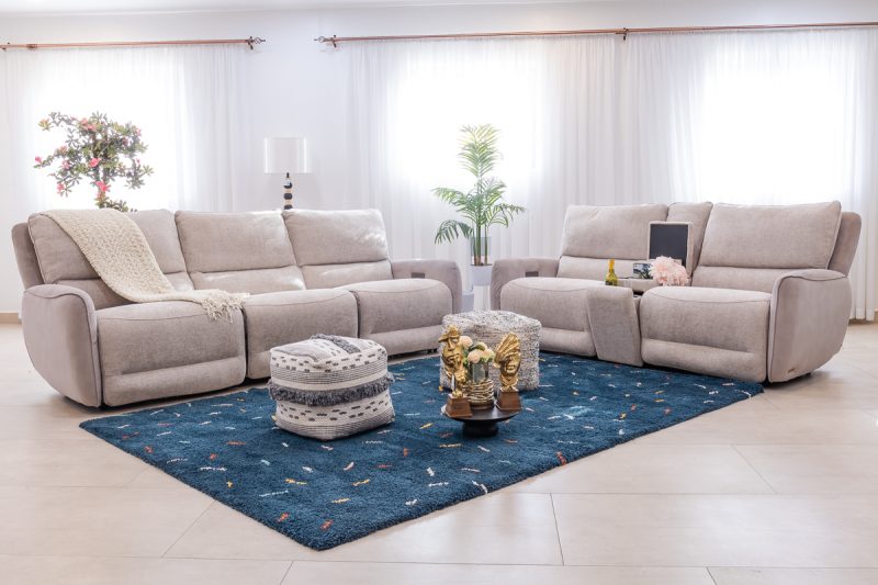 seville 7 seater leather recliner (3+2+1+1)