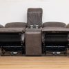 hurst 7 seater fabric recliner sofa (3+2+1+1)