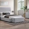 elena king package - king bed + 2 nightstands + dresser mirror + bed bench