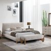 gabon king package - king bed + 2 nightstands + dresser mirror + bed bench