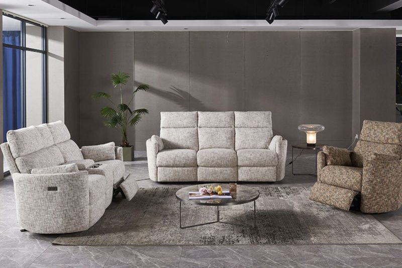 diana 7 seater electric fabric recliner sofa (3+2+1+1)