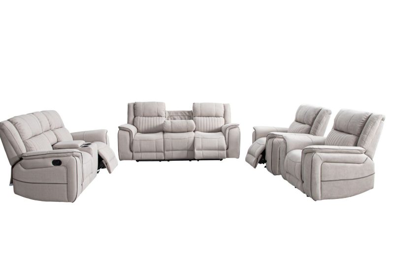 zabi 7 seater electric fabric recliner sofa (3+2+1+1)