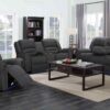 DIXIE 6 Seater Fabric Electric Recliner Sofa