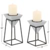 home decor - 45330 candle holder (set of 2)