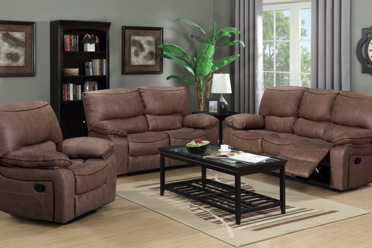 Fabric Reclining Sofa Sets