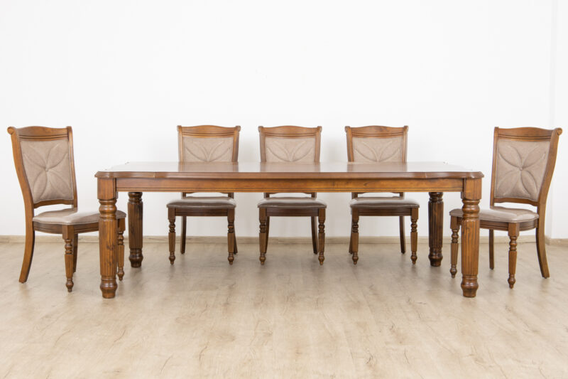 burray dining table + 8 chairs