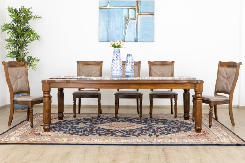 burray dining table + 8 chairs