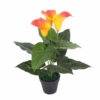 calla lily orange artificial plant