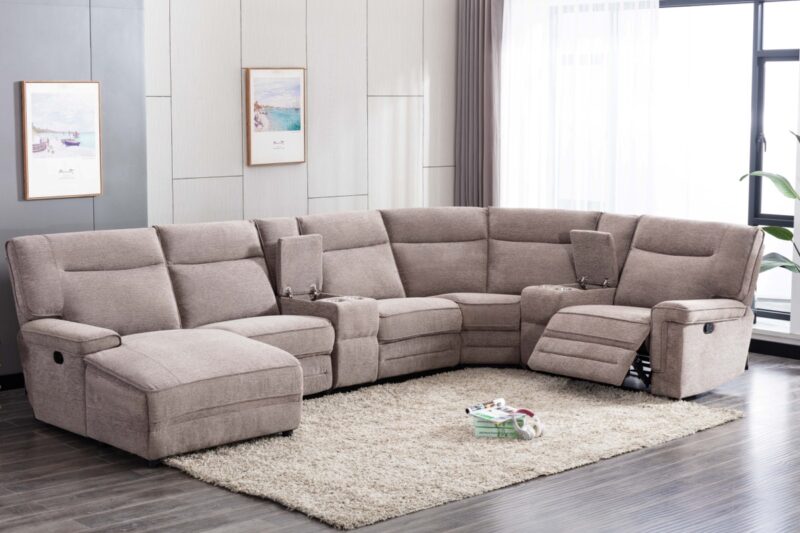 Fabric Recliner Sofa