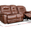 sorrento 7 seater leather recliner (3+2+1+1)