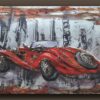painting - sports car art with 3d decor hc-6-012