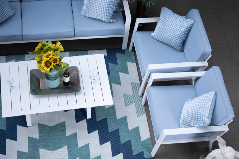 lowell 7 seater outdoor sofa (3+2+1+1+ coffee table)