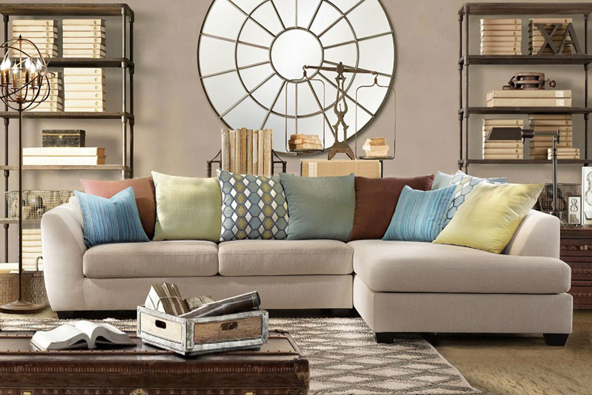 Oasis Fabric Corner Sofa Furniture Palace