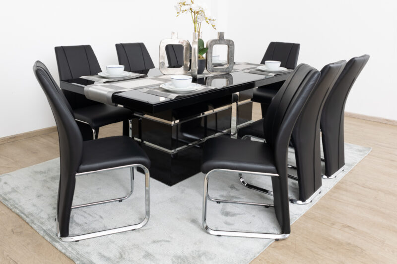 santorini dining table + 8 chairs