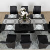 santorini dining table + 8 chairs