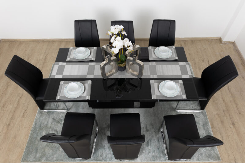 santorini dining table + 8 chairs