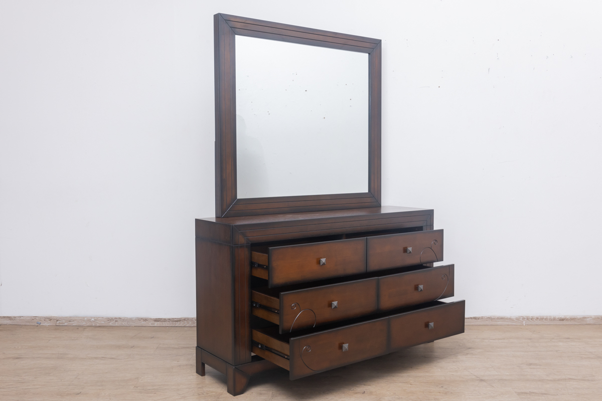 zecna king package - king bed + 2 nightstands + dresser mirror