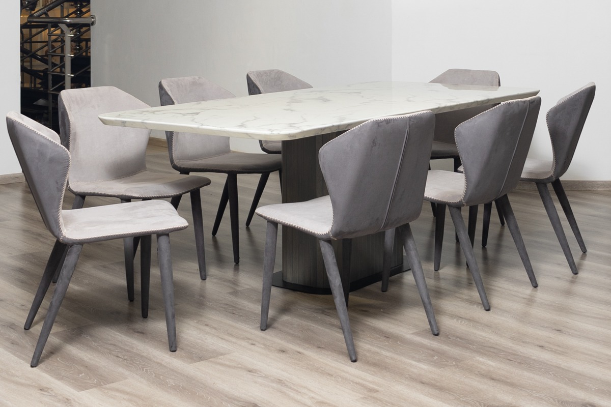 Marble Dining Table With 8 Chairs | elmparknursery.co.uk