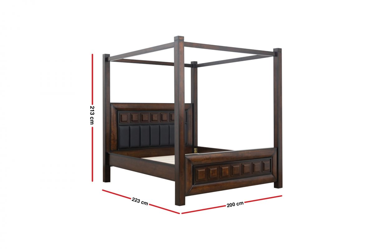 BELLA KING PACKAGE - King Bed + 2 Nightstands + Dresser Mirror