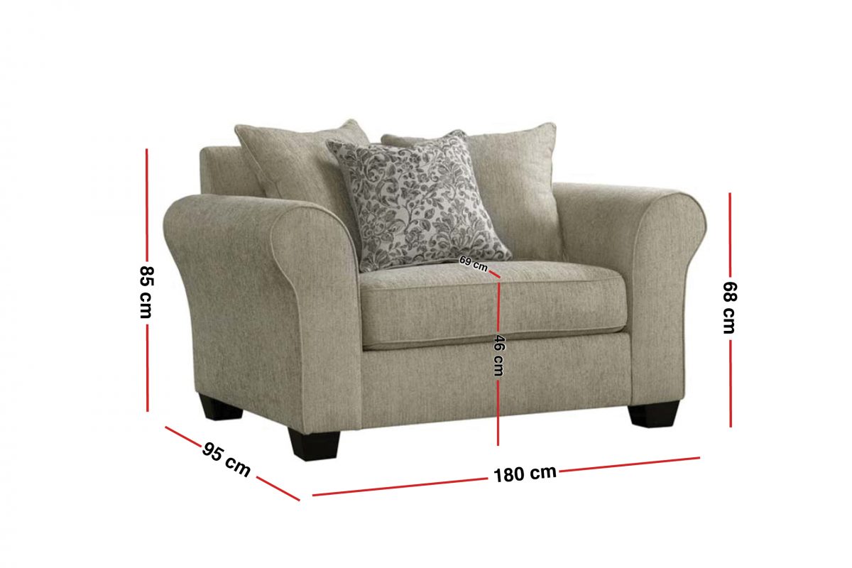 CAMPINA 7 Seater Fabric Sofa (3+2+1+1)
