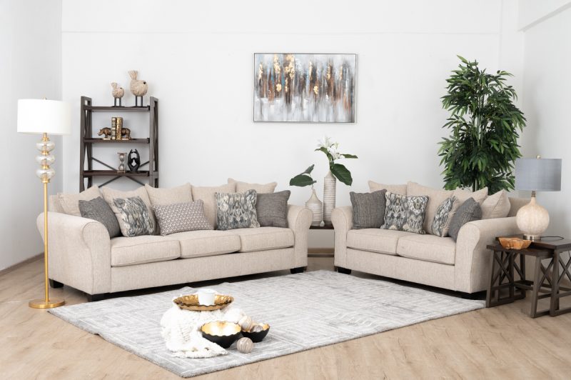 BAXLEY 7 Seater Fabric Sofa (3+2+1+1)