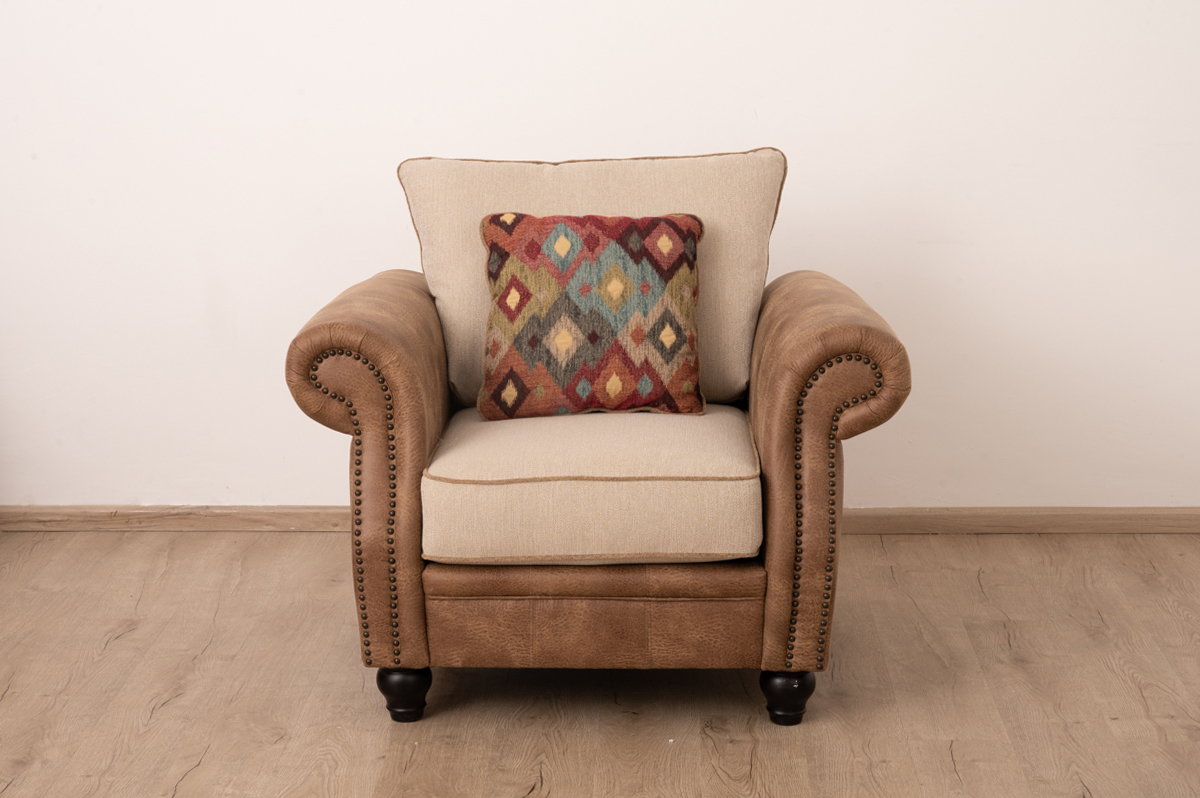Gable 7 Seater Fabric Sofa (3+2+1+1)