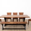 ELTON Dining Table + 5  Macy Chairs + Bench