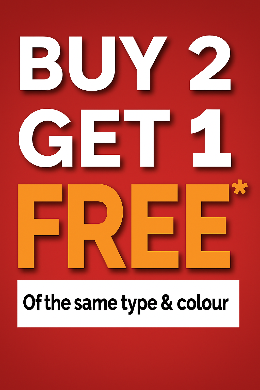 Buy 3 get 1 free