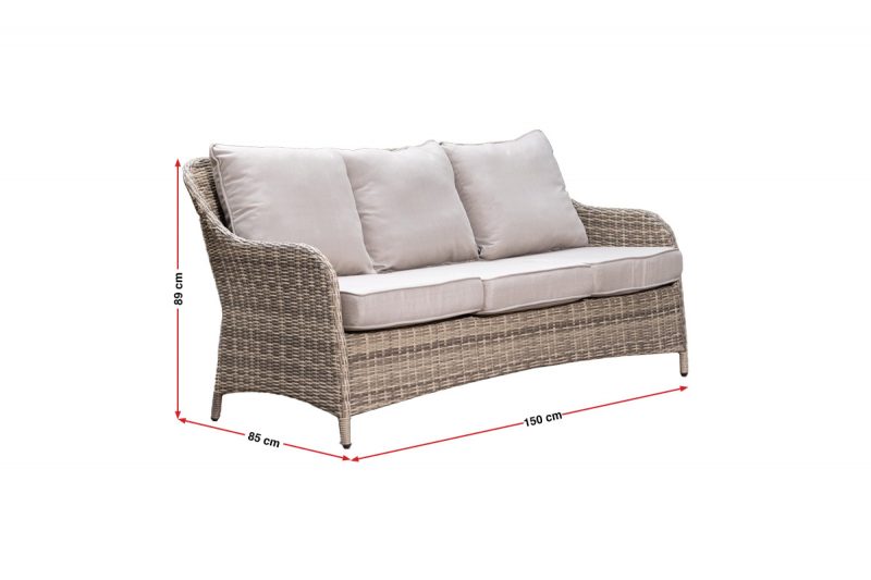 DIANI 7 Seater Outdoor + Coffee Table (3+2+1+1)