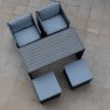 TUSCANY Outdoor Balcony Set (2 chairs + Table + 2 Ottomans)
