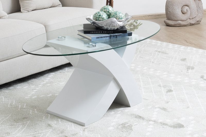 CIRRO Tempered Glass Coffee Table