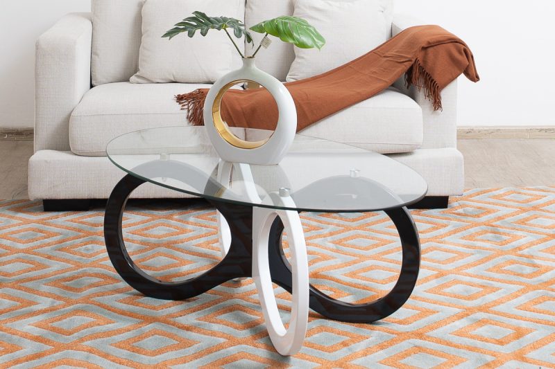 CAPIZ Tempered Glass Coffee Table
