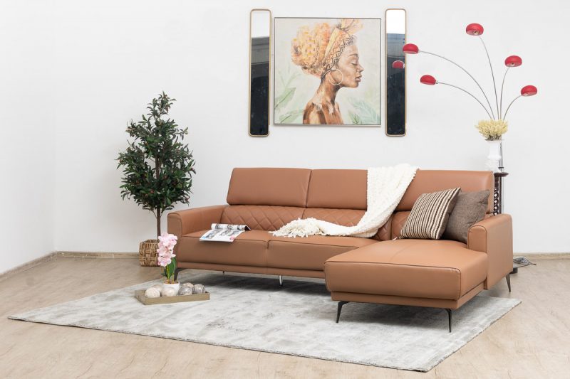 KINGSLEY Leather Corner Sofa